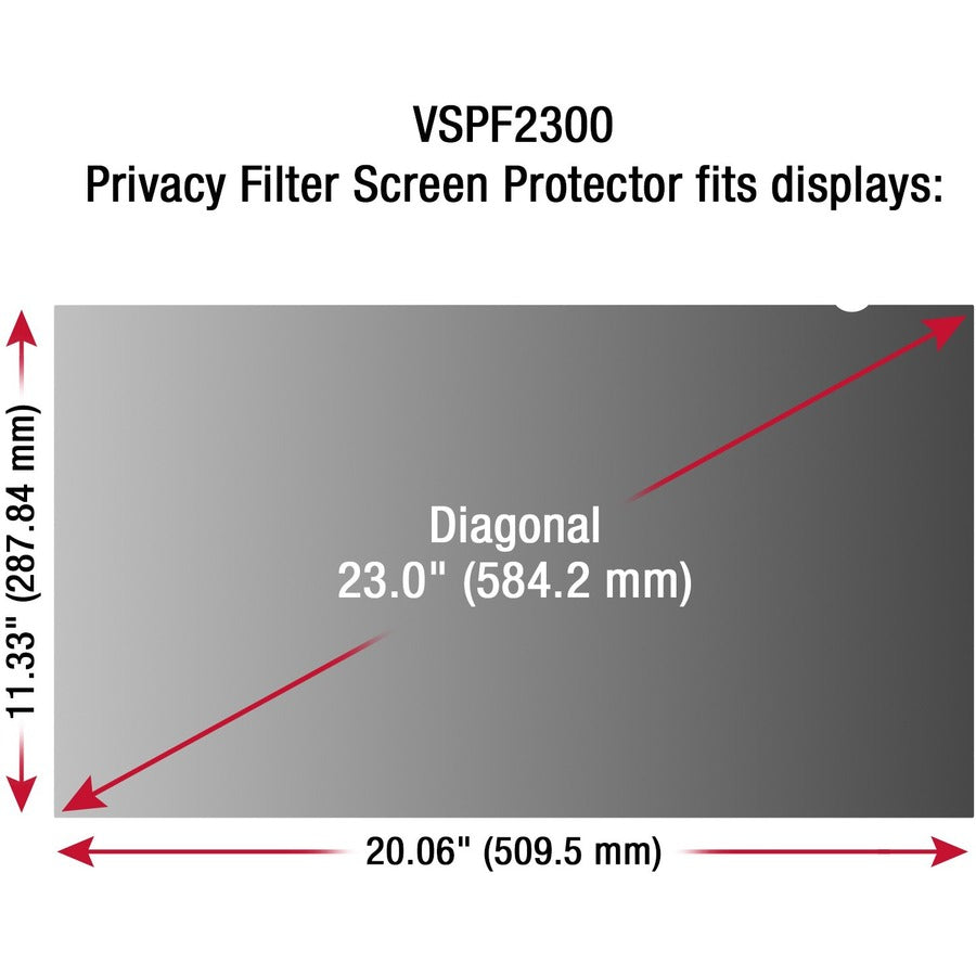 ViewSonic Privacy Filter Screen Protector VSPF2300