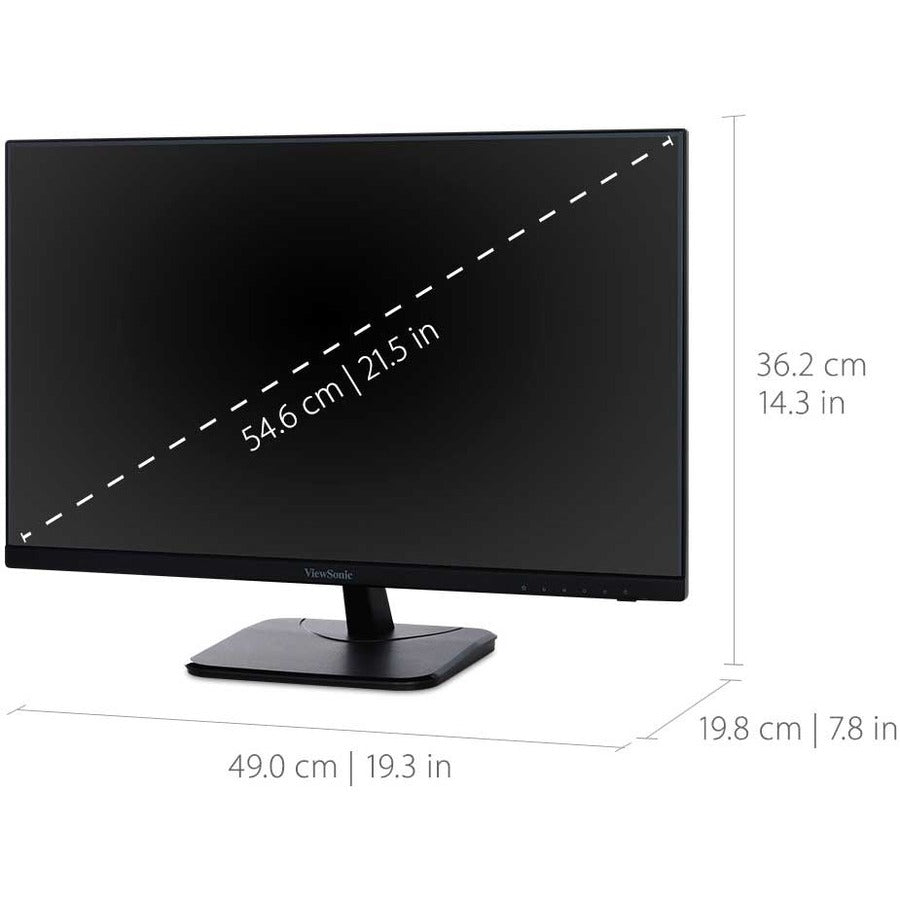 ViewSonic Value VA2256-mhd 22" Class Full HD LED Monitor - 16:9 - Black VA2256-MHD