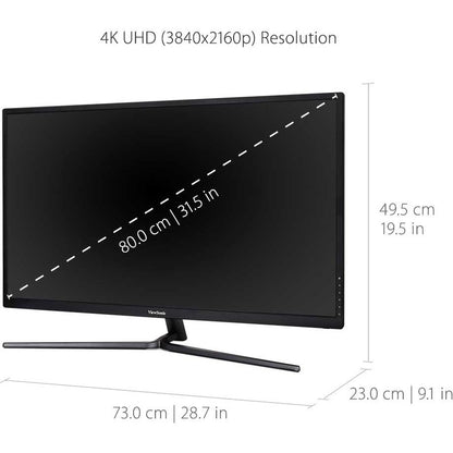 Viewsonic 32" Display, MVA Panel, 3840 x 2160 Resolution VX3211-4K-MHD