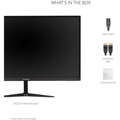 ViewSonic Entertainment VX2718-P-MHD 27" Class Full HD LED Monitor - 16:9 - Black VX2718-P-MHD