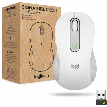 Logitech Signature M650 L for Business (Off-White) - Brown Box 910-006347