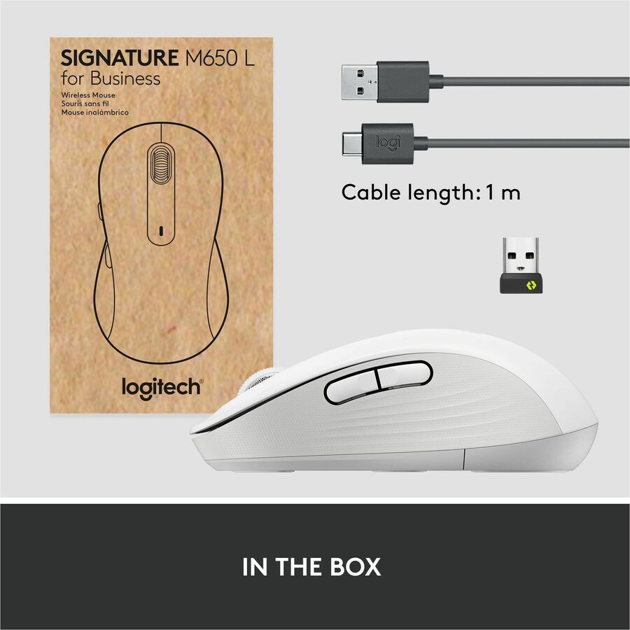 Logitech Signature M650 L for Business (Off-White) - Brown Box 910-006347