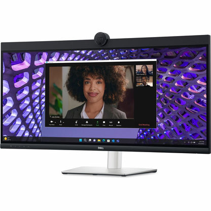 Dell P3424WEB 34" Class Webcam UW-QHD Curved Screen LED Monitor - 21:9 - Black, Silver DELL-P3424WEB