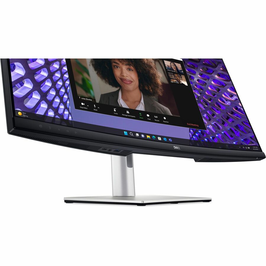 Dell P3424WEB 34" Class Webcam UW-QHD Curved Screen LED Monitor - 21:9 - Black, Silver DELL-P3424WEB