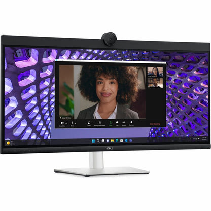 Dell P3424WEB 34" Class Webcam UW-QHD Curved Screen LED Monitor - 21:9 - Black, Silver DELL-P3424WEB