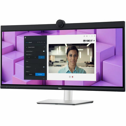 Dell P3424WEB 34" Class Webcam UW-QHD Curved Screen LED Monitor - 21:9 - Black, Silver DELL-P3424WEB