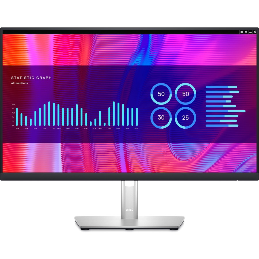 Dell P2423DE 24" Class QHD LCD Monitor - 16:9 - Black, Silver DELL-P2423DE