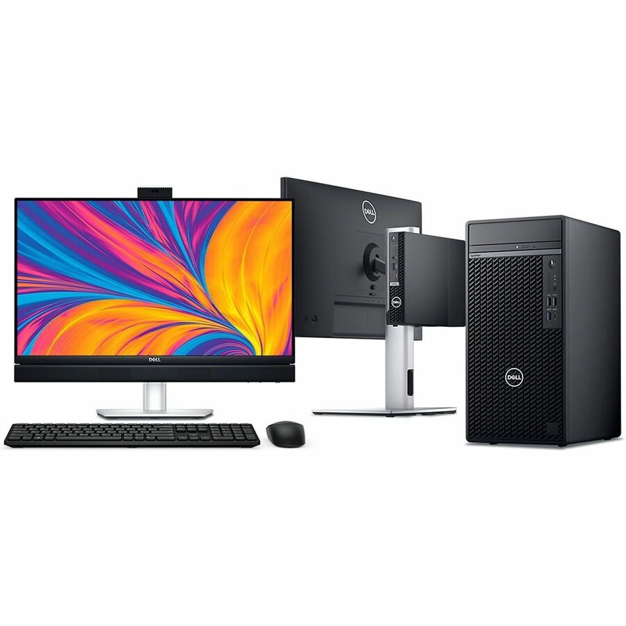 Dell OptiPlex 7000 7020 Desktop Computer - Intel Core i7 14th Gen i7-14700T - vPro Technology - 16 GB - 256 GB SSD - Micro PC - Black GDX46