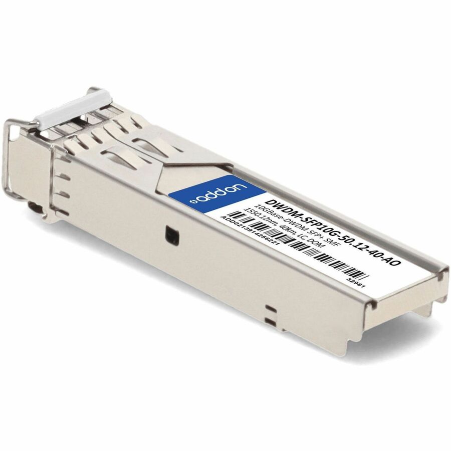 AddOn Cisco DWDM-SFP10G-50.12 Compatible TAA compliant 10GBase-DWDM 100GHz SFP+ Transceiver (SMF; 1550.12nm; 40km; LC; DOM) DWDM-SFP10G-50.12-40-AO