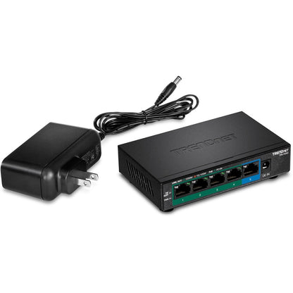 TRENDnet 5-Port Gigabit PoE+ Switch TPE-TG52