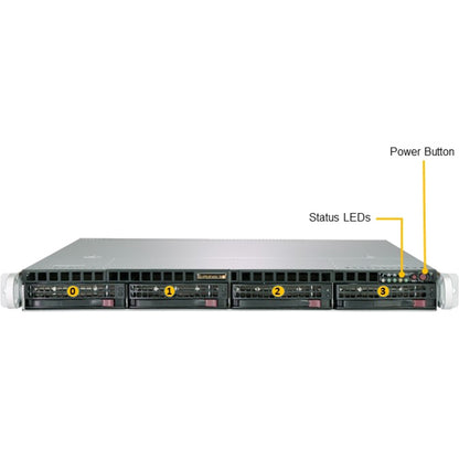 Supermicro A+ Server 1013S-MTR Barebone System - 1U Rack-mountable - Socket SP3 - 1 x Processor Support AS -1013S-MTR