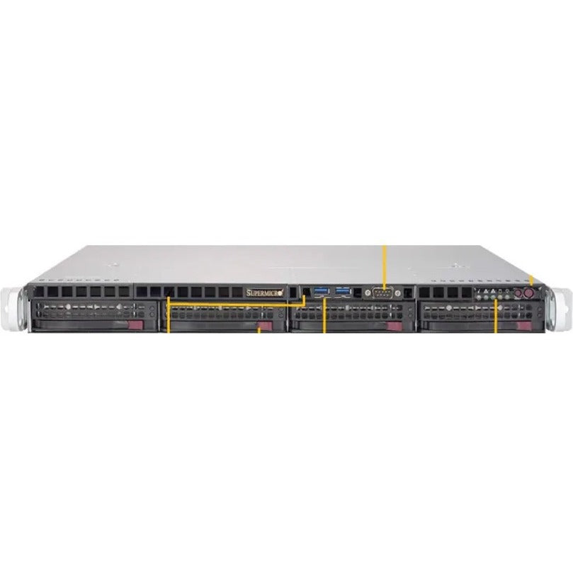 Supermicro SuperServer 5019P-MTR Barebone System - 1U Rack-mountable - Socket P LGA-3647 - 1 x Processor Support SYS-5019P-MTR