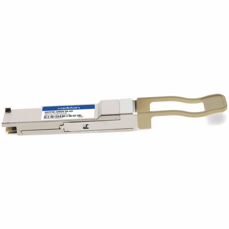 AddOn MSA and TAA compliant 100GBase-SR QSFP28 Transceiver (MMF, 850nm, 100m, MPO, DOM) QSFP28-100GB-SR-AO