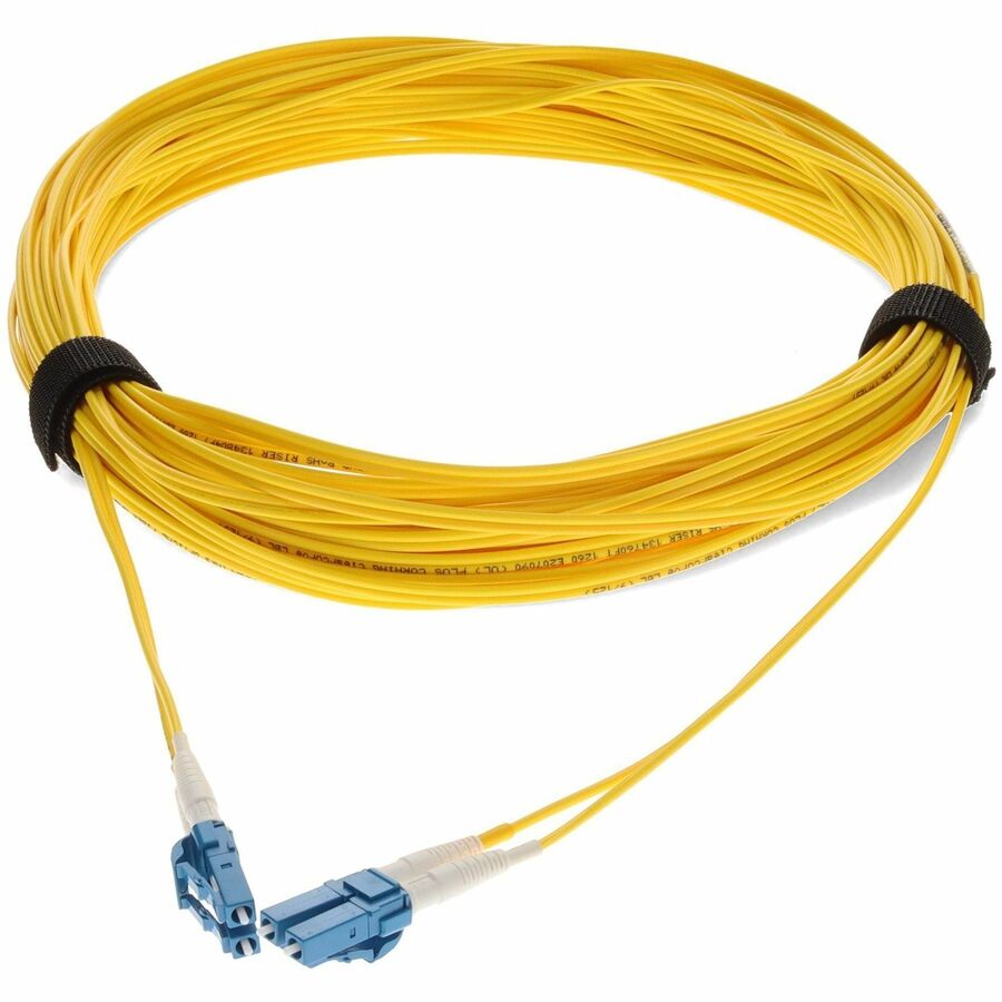 AddOn 25m Single-Mode Fiber (SMF) Duplex LC/LC OS1 Yellow Patch Cable ADD-LC-LC-25M9SMF