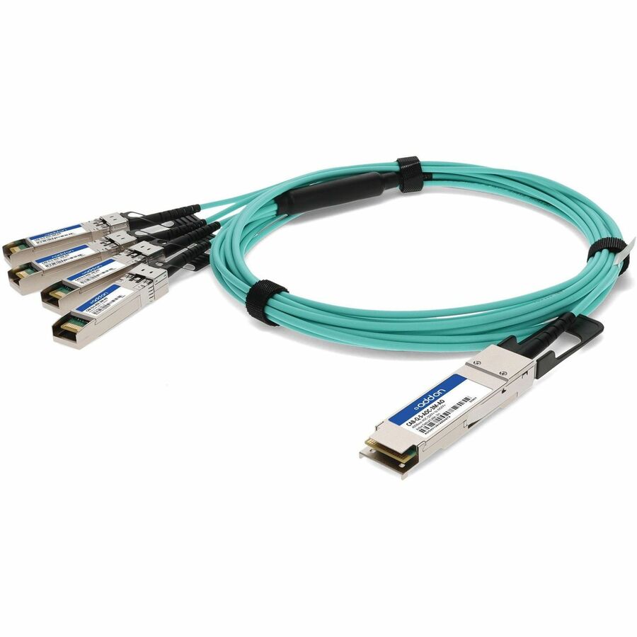 AddOn CAB-Q-S-AOC-3M-AO Fiber Optic Network Cable CABQSAOC3MAO