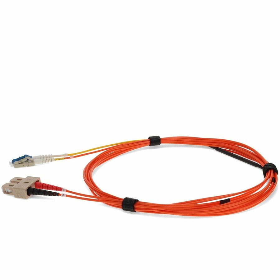 AddOn 2 x SC 50/125 to 1 x LC 50/125 & 1 x LC 9/125 3m Fiber Optic Mode Conditioning Patch Cable ADD-MODE-SCLC5-3