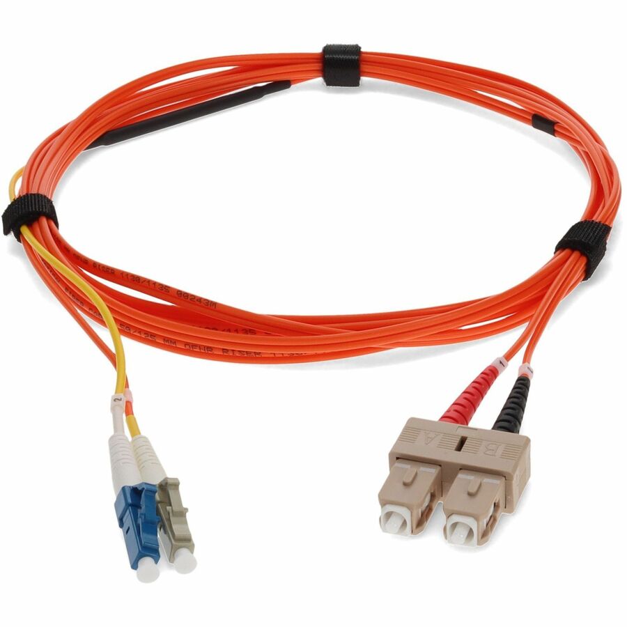 AddOn 2 x SC 50/125 to 1 x LC 50/125 & 1 x LC 9/125 3m Fiber Optic Mode Conditioning Patch Cable ADD-MODE-SCLC5-3