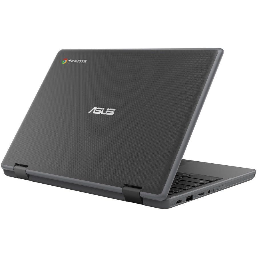 Asus Chromebook Flip CR1 CR1100FKA-YZ142T-S 11.6" Touchscreen Convertible Chromebook - HD - Intel Celeron N5100 - 4 GB - 32 GB Flash Memory - Dark Gray CR1100FKA-YZ142T-S