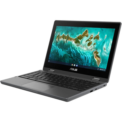 Asus Chromebook Flip CR1 CR1100FKA-YZ142T-S 11.6" Touchscreen Convertible Chromebook - HD - Intel Celeron N5100 - 4 GB - 32 GB Flash Memory - Dark Gray CR1100FKA-YZ142T-S