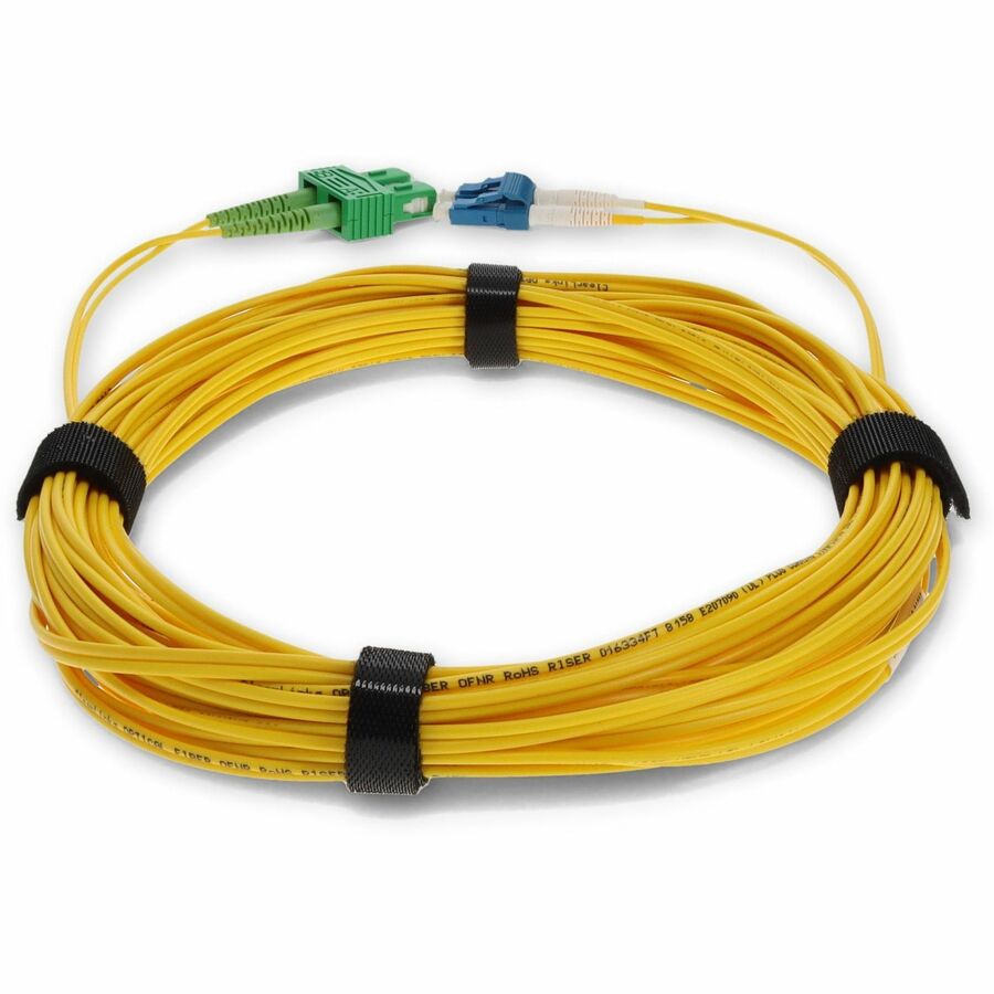 AddOn 2m Single-Mode Fiber (SMF) Duplex (APC-SC/PC-LC) ASC/LC OS1 Yellow Patch Cable ADD-ASC-LC-2M9SMF