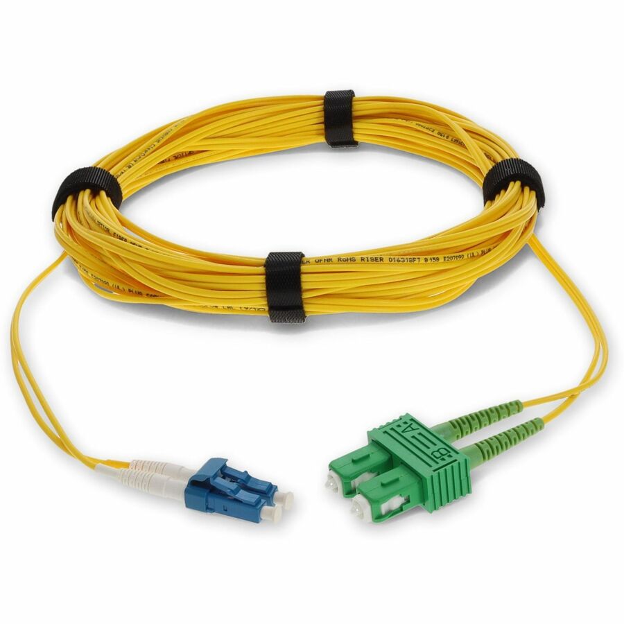 AddOn 2m Single-Mode Fiber (SMF) Duplex (APC-SC/PC-LC) ASC/LC OS1 Yellow Patch Cable ADD-ASC-LC-2M9SMF