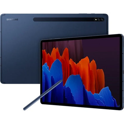 Samsung Galaxy Tab S7+ SM-T970 Tablet - 12.4" WQXGA+ - Qualcomm SM8250 865 5G+ Octa-core - 6 GB - 128 GB Storage - Mystic Navy SM-T970NDBAXAC