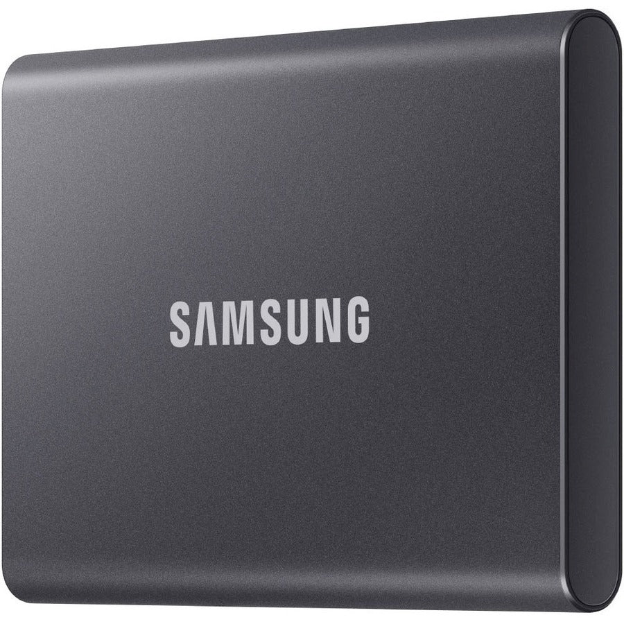 Samsung T7 MU-PC500T/AM 500 GB Portable Solid State Drive - External - PCI Express NVMe - Titan Gray MU-PC500T/AM