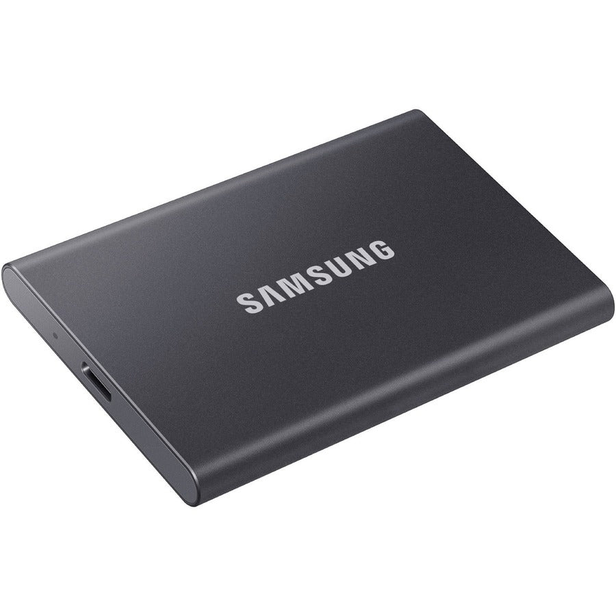 Samsung T7 MU-PC500T/AM 500 GB Portable Solid State Drive - External - PCI Express NVMe - Titan Gray MU-PC500T/AM