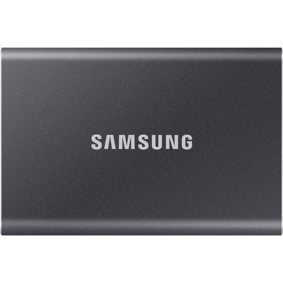 Samsung T7 MU-PC500T/AM 500 GB Portable Solid State Drive - External - PCI Express NVMe - Titan Gray MU-PC500T/AM