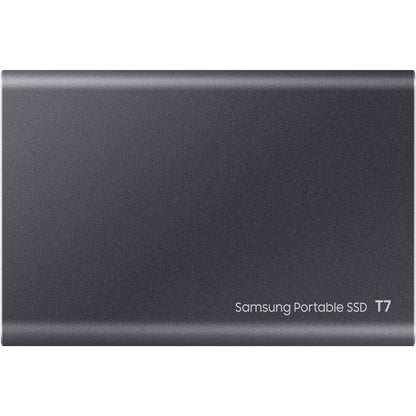 Samsung T7 MU-PC500T/AM 500 GB Portable Solid State Drive - External - PCI Express NVMe - Titan Gray MU-PC500T/AM