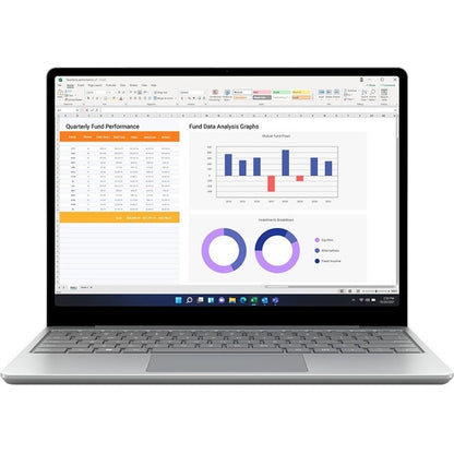 Microsoft Surface Laptop Go 2 12.4" Touchscreen Notebook - Intel Core i5 11th Gen i5-1135G7 - 8 GB - 256 GB SSD - French Keyboard - Platinum 8QF-00024