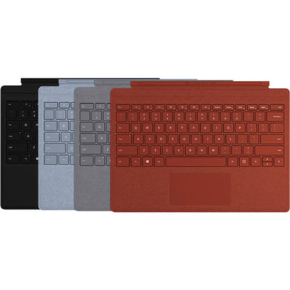 Microsoft Signature Type Cover Keyboard/Cover Case Microsoft Surface Pro (5th Gen), Surface Pro 3, Surface Pro 4, Surface Pro 6, Surface Pro 7 Tablet - Poppy Red FFQ-00101