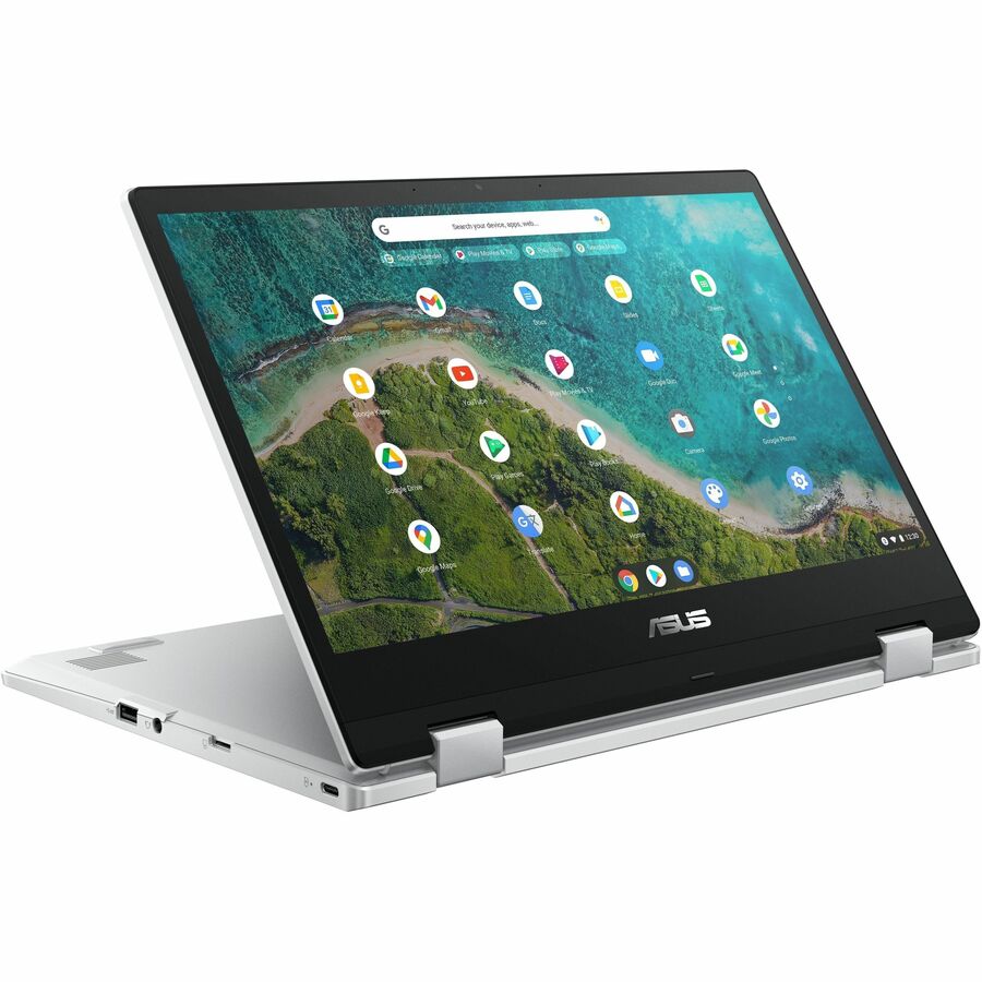 Asus Chromebook Flip CM1 CM1400FXA-DH01T-CA 14" Touchscreen Convertible 2 in 1 Chromebook - Full HD - AMD 3015Ce - 4 GB - 64 GB Flash Memory - Transparent Silver CM1400FXA-DH01T-CA