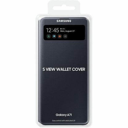 Samsung View Carrying Case (Wallet) Samsung Galaxy A71 Smartphone, Card - Black EF-EA715PBEGCA