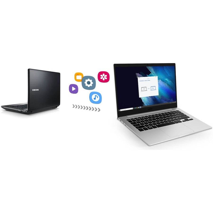 Samsung Galaxy Book Go NP340XLA-KA4CA 14" Notebook - Full HD - Qualcomm Kryo 468 - 4 GB - 64 GB Flash Memory - Mystic Silver NP340XLA-KA4CA