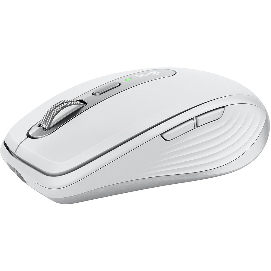 Logitech MX Anywhere 3 for Mac Compact Performance Mouse, Wireless, Comfortable, Ultrafast Scrolling, Any Surface, Portable, 4000DPI, Customizable Buttons, USB-C, Bluetooth, Apple Mac, iPad, Pale Gray 910-005899