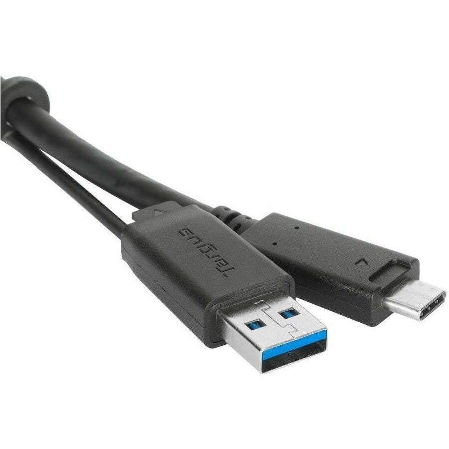 Targus 1M USB-C Male with Screw to USB-C Male Cable with USB-A Tether ACC1133GLX