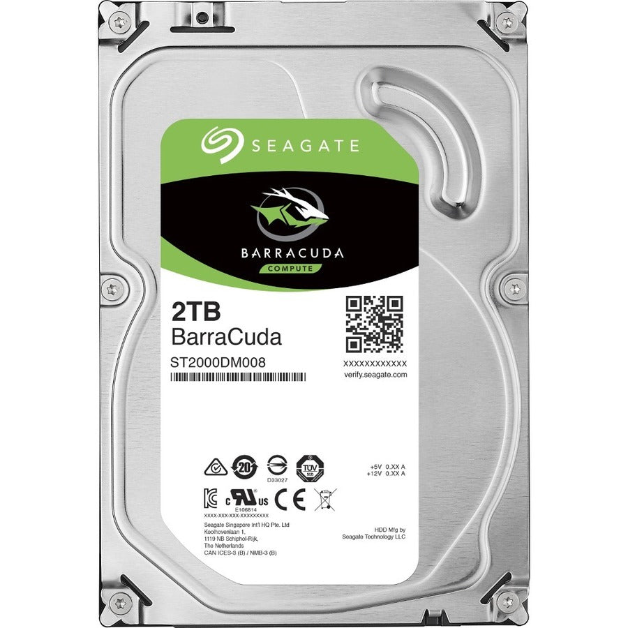 Seagate BarraCuda ST2000DM008 2 TB Hard Drive - 3.5" Internal - SATA (SATA/600) ST2000DM008