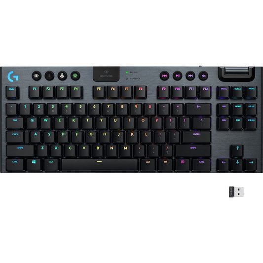 Logitech G915 TKL Tenkeyless Lightspeed Wireless RGB Mechanical Gaming Keyboard 920-009529