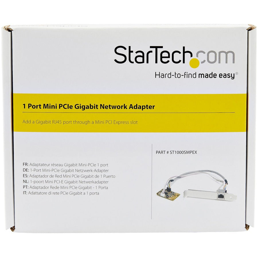 StarTech.com Mini PCI Express Gigabit Ethernet Network Adapter NIC Card ST1000SMPEX