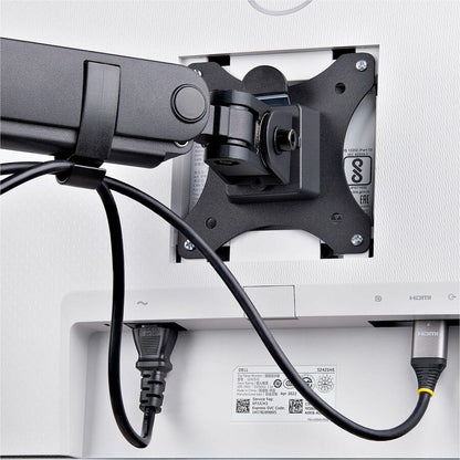 StarTech.com Triple Monitor Desk Mount For Up To Three 27in Screens, VESA 75x75/100x100, Tool-Less Arm Adjustments, C-Clamp/Grommet 3MP2AG-MONITOR-ARM