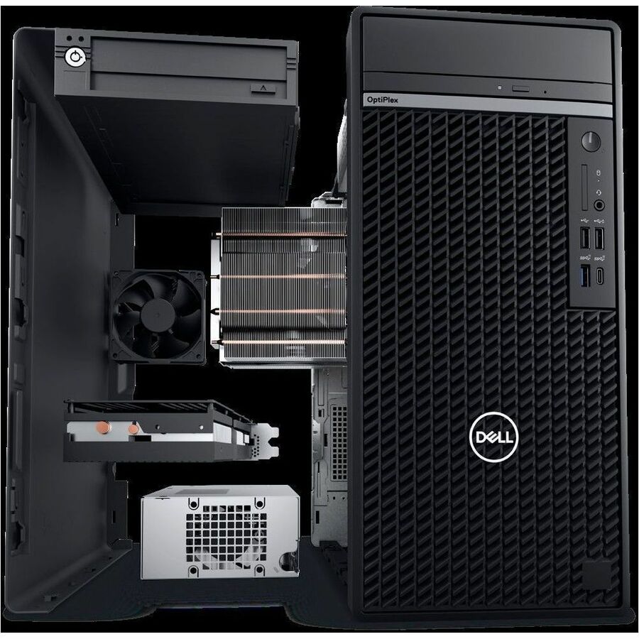 Dell OptiPlex 7000 7020 Desktop Computer - Intel Core i5 14th Gen i5-14500 - vPro Technology - 8 GB - 256 GB SSD - Tower - Black MPD4V