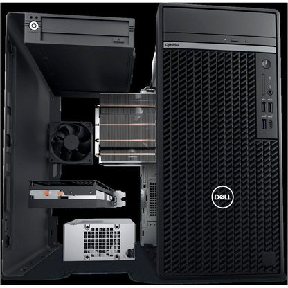 Dell OptiPlex 7000 7020 Desktop Computer - Intel Core i5 14th Gen i5-14500 - vPro Technology - 8 GB - 256 GB SSD - Tower - Black MPD4V