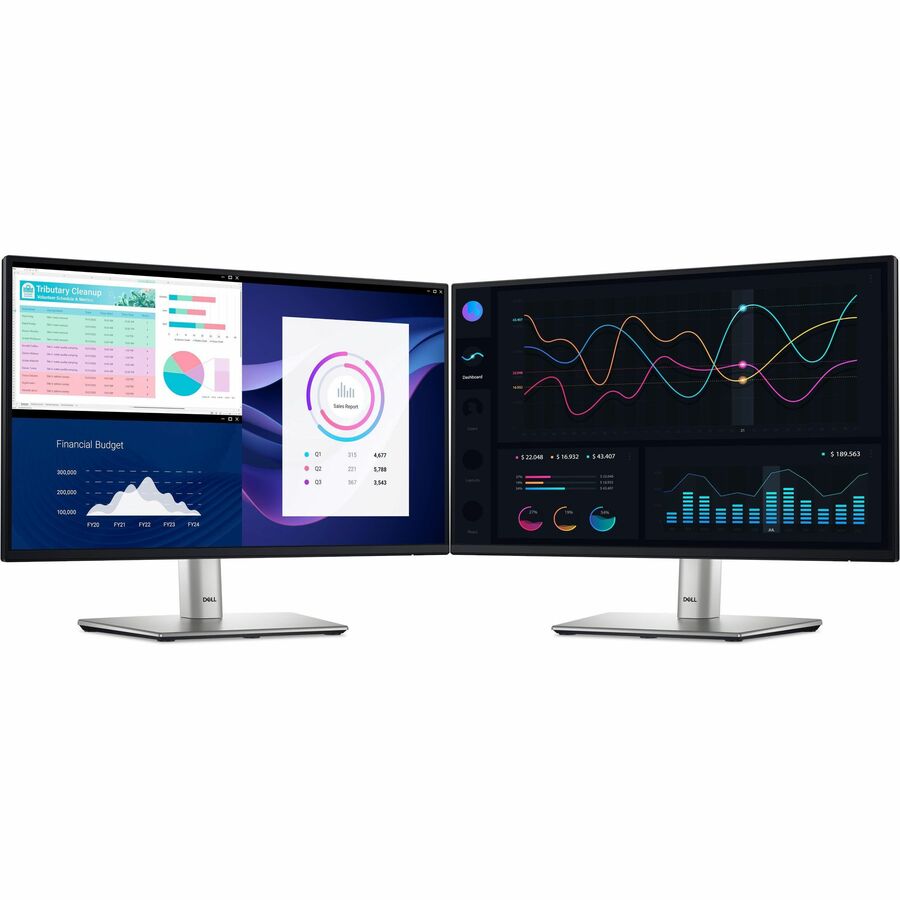 Dell P2225H 22" Class Full HD LED Monitor - 16:9 - Black, Silver DELL-P2225H