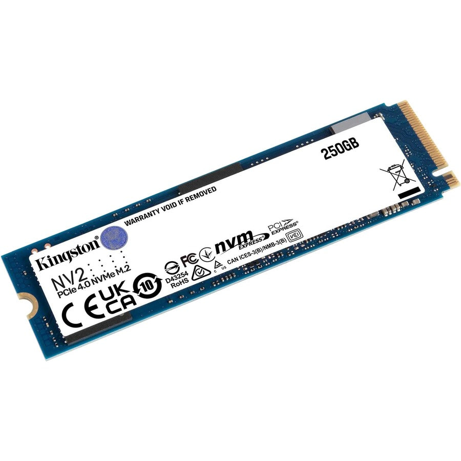 Kingston 250 GB Solid State Drive - M.2 2280 Internal - PCI Express NVMe (PCI Express NVMe 4.0 x4) SNV2S/250G