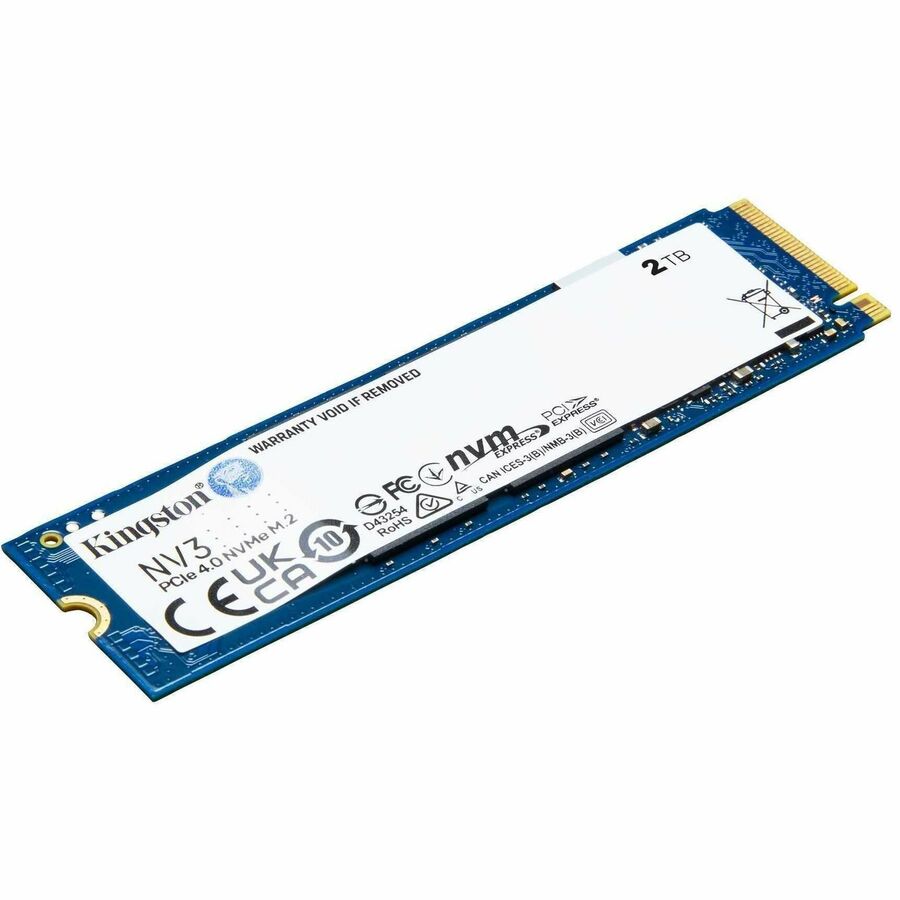 Kingston NV3 2 TB Solid State Drive - M.2 2280 Internal - PCI Express NVMe (PCI Express NVMe 4.0 x4) SNV3S/2000G