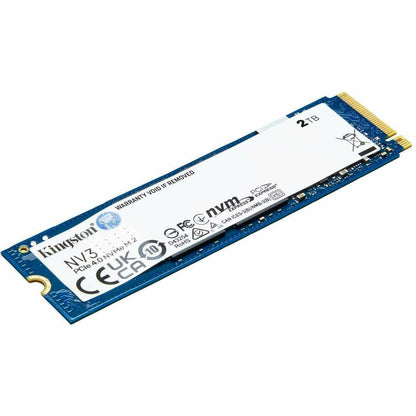 Kingston NV3 2 TB Solid State Drive - M.2 2280 Internal - PCI Express NVMe (PCI Express NVMe 4.0 x4) SNV3S/2000G