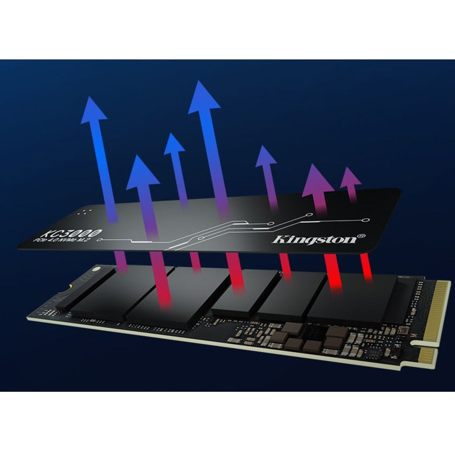 Kingston KC3000 1 TB Solid State Drive - M.2 2280 Internal - PCI Express NVMe (PCI Express NVMe 4.0 x4) SKC3000S/1024G