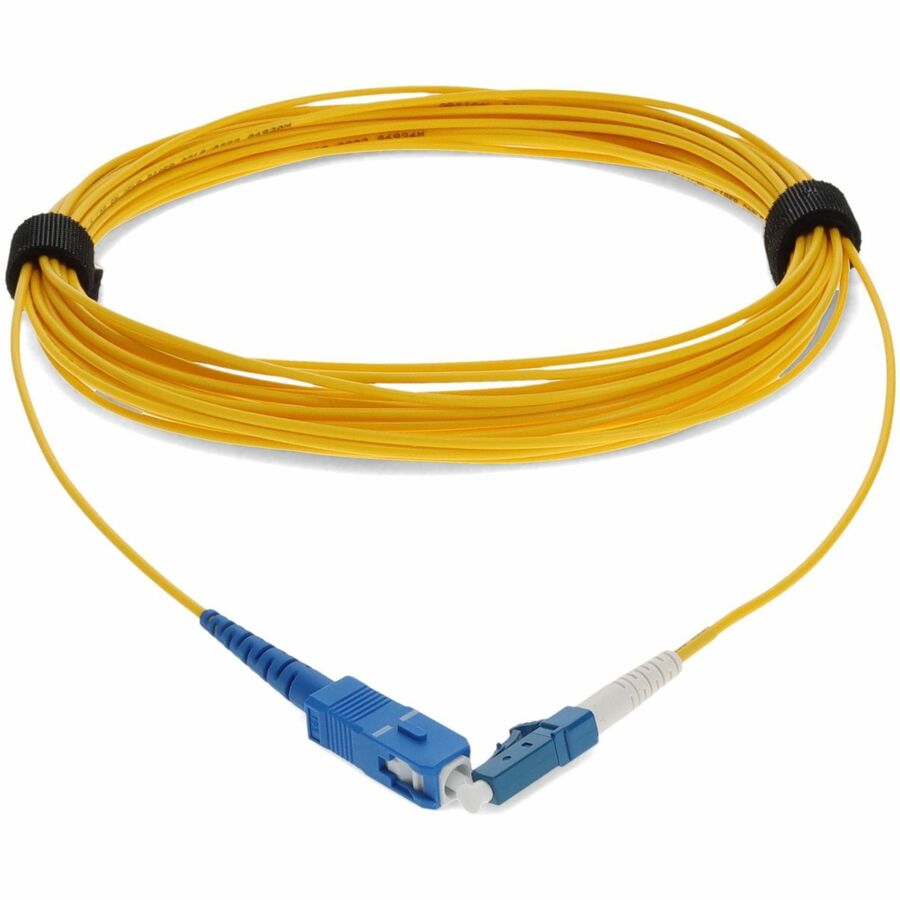 AddOn 8m SMF 9/125 Simplex SC/LC OS1 Yellow OFNR (Riser Rated) Patch Cable ADD-SC-LC-8MS9SMF