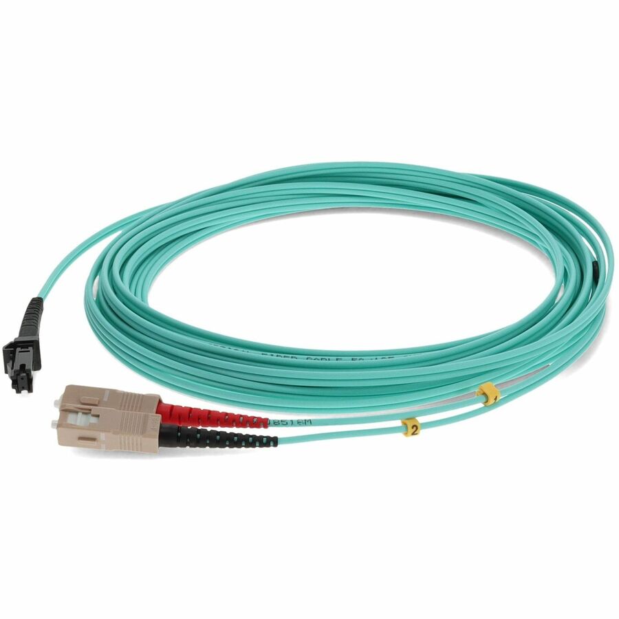 AddOn 7m Multi-Mode fiber (MMF) Duplex SC/MTRJ OM3 Aqua Patch Cable ADD-SC-MTRJ-7M5OM3